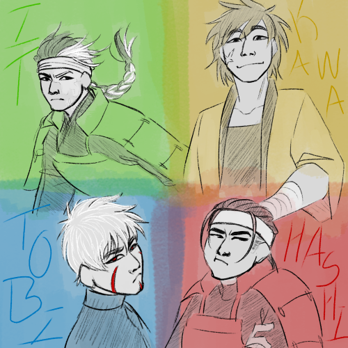 Me drawing this: Kawarama could have Fixed™ them.I don’t know how to draw any of these c