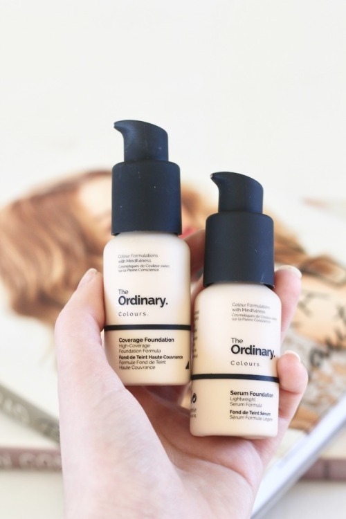 The Ordinary Coverage VS. Serum FoundationI am SO excited to be writing this post right now. These f