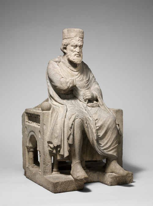 theancientwayoflife:~Sculpture of an Enthroned King.Date: ca. 1230–35Geography: Made in Lombardy or 