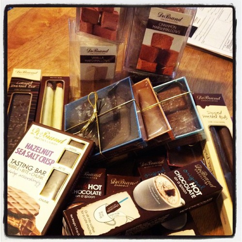 #sampling some #excellent potential #new #products from DeBrand #chocolates. #holiday #collection (