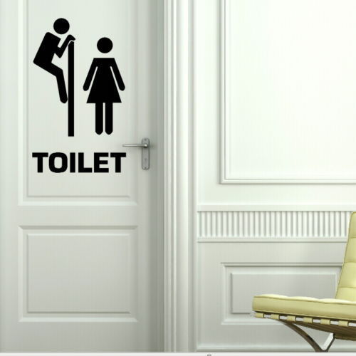 clothingallday:  Funny Bathroom Door Sticker 