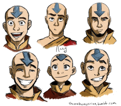 themathemusician:  Aang, at various ages. 