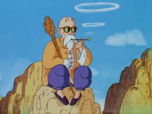 e-bae:  master roshi getting master roasted 