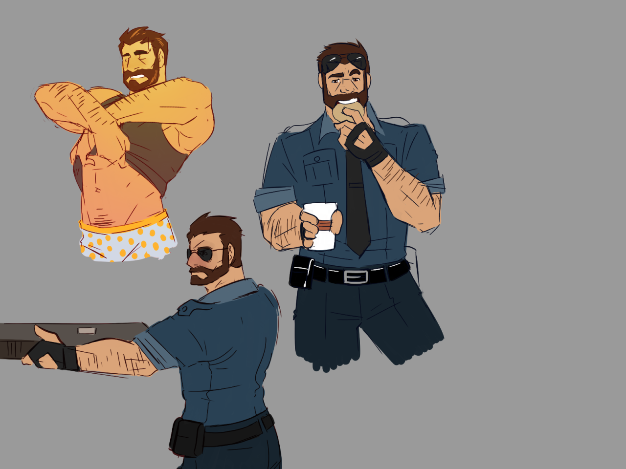 cheschirebacon:  cheschirebacon:  Officer Braum and Officer Graves  reblaarg
