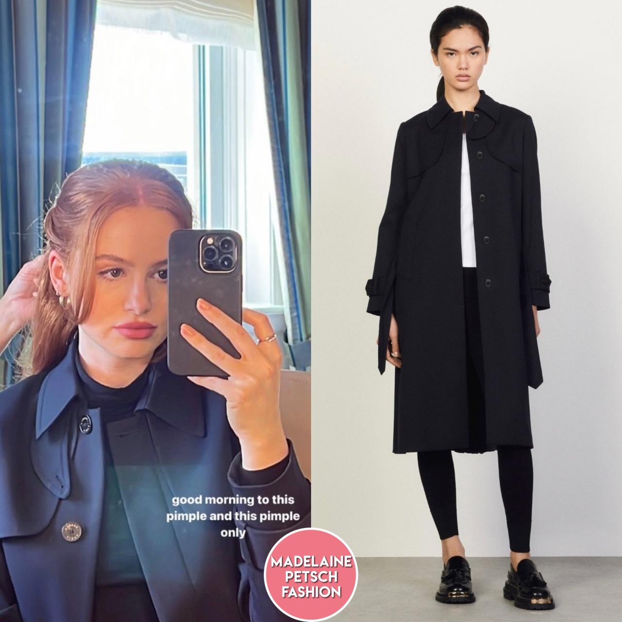 Madelaine Petsch Fashion — Instagram Stories. Madelaine wore her