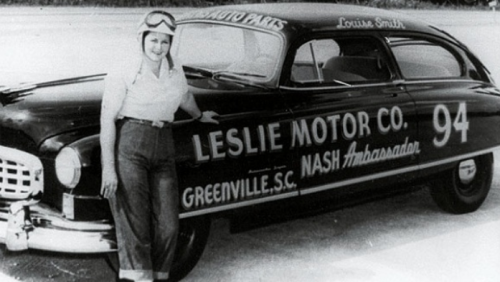 Louise Smith, a NASCAR driver from 1949 to 1956.  She won 38 races throughout her career.