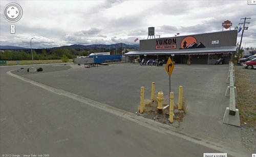 streetview-snapshots:Yukon Harley Davidson, Waterfront Place, Whitehorse, Yukon