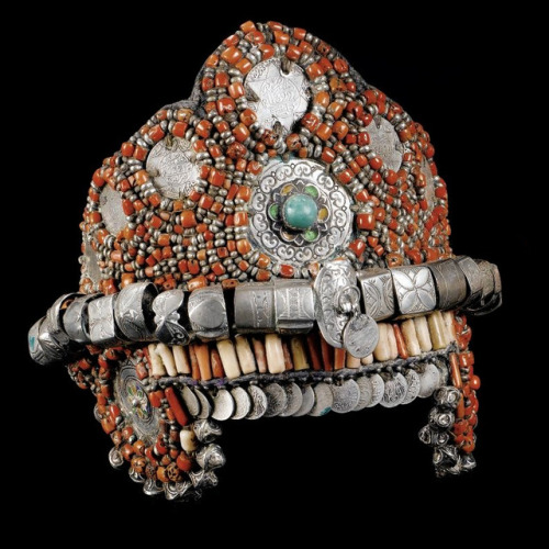 aichaqandicha: Amazigh, Jewish and Andalusian Moroccan Diadems and Headdresses | Taj Maghrebi  Tafraout, early 20th century 19th century 18th century 18th century Fes, early 20th century Anti Atlas, 19th century Early 20th century Fes, early 20th century