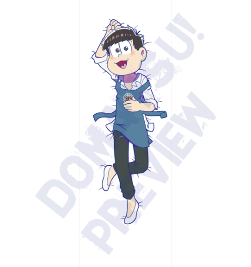 ((Double sided Todomatsu and Totty Body Pillow artwork commission for @totally-totty! :>))