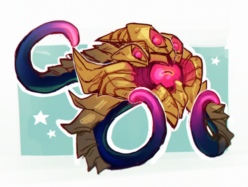 doodle cuz i finally got my lv7 vel’koz mastery :^)