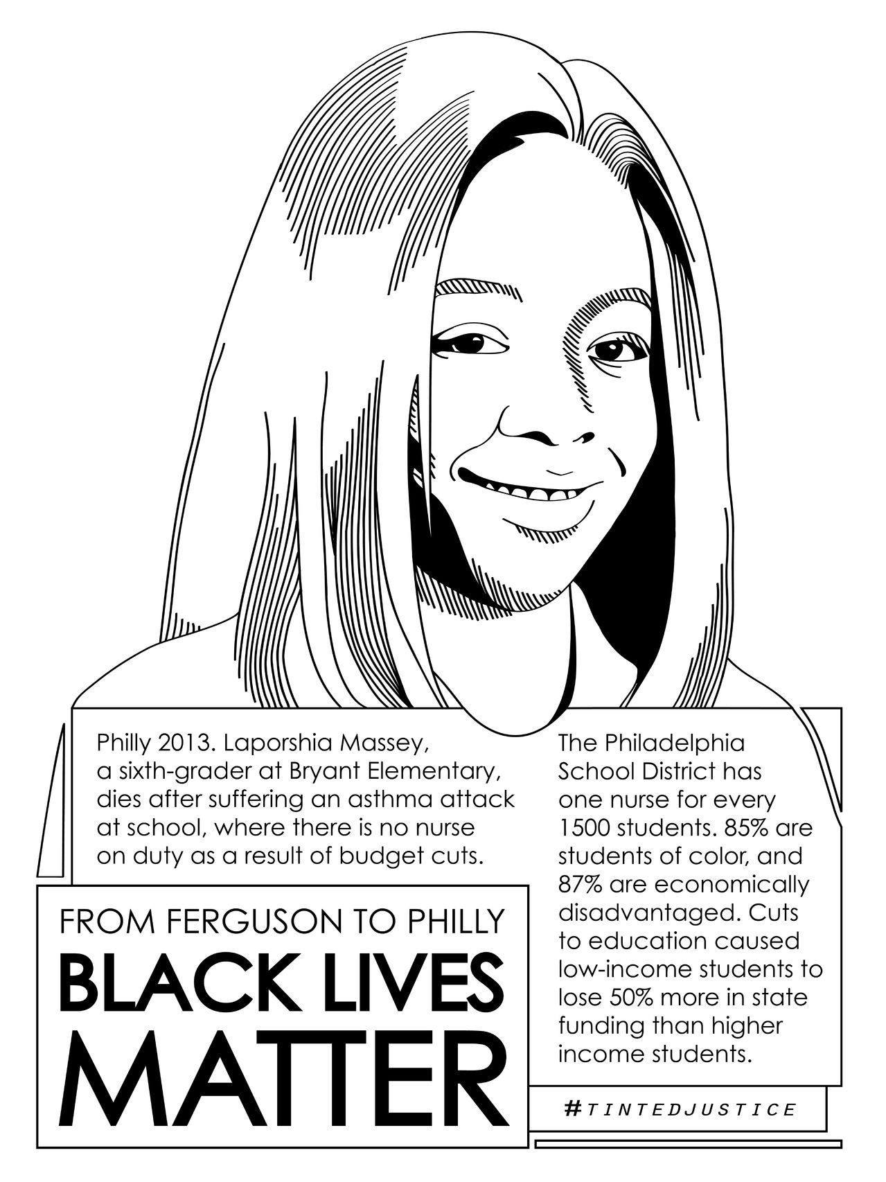 molassesinmyveins:tintedjustice:Laporshia Massey, Philly 2013. 12 year old girl