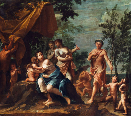 Apollo and the Graces, attributed to Marcantonio Franceschini, late 17th century