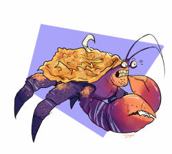 kabuki-akuma:Doodle of the dumb shiny crustacean, he’s fun to draw.