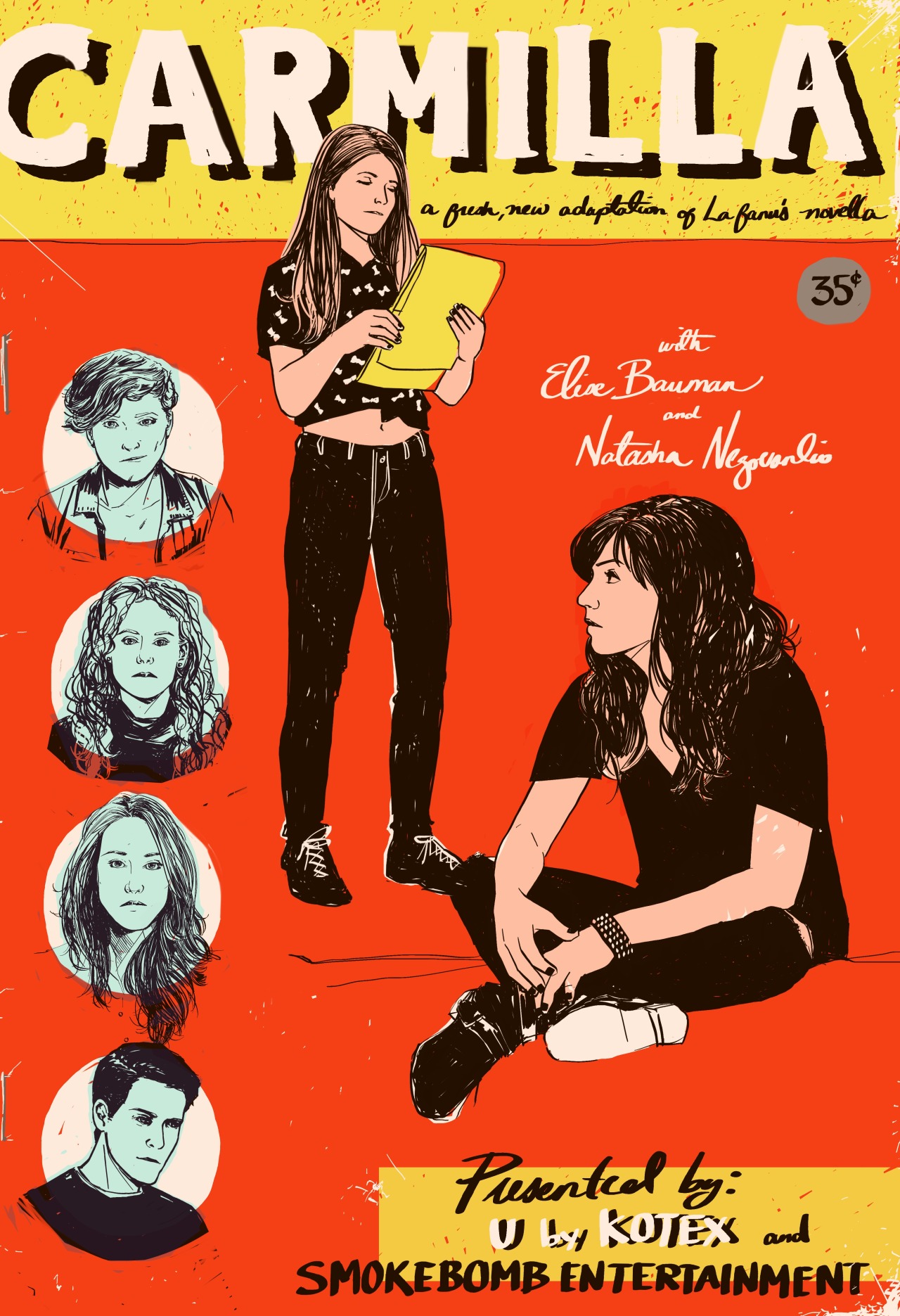 carmillaseries:  valentinemichaelsmith:  gave Carmilla the ol’ pulp treatment.