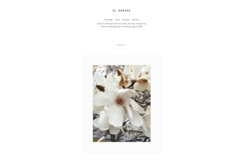 sorrism:  el mañana – preview / code a really plain theme that I once used on my m
