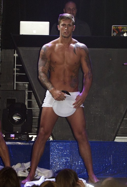 queensaver:  Dan Osborne going ‘Full Monty’ with the Dreamboys on their ‘Fit and Famous’ tour.  