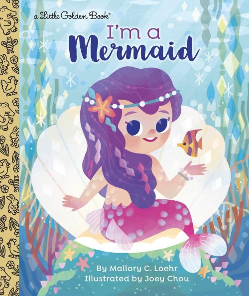 Finally got to do a #mermaid book! ‍♀️you can preorder now #LittleGoldenBook “I’m a 