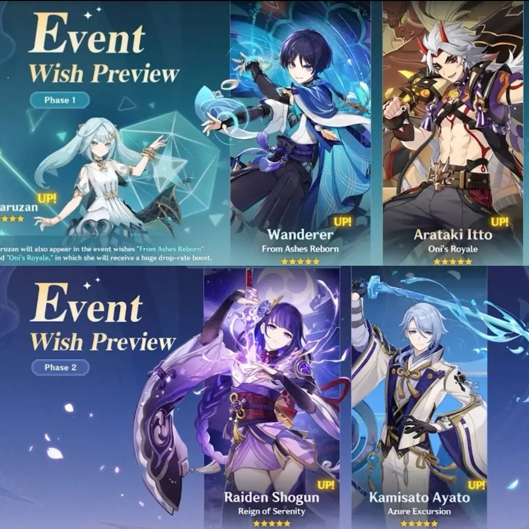 Genshin, 3.3 Update Banners, Characters, & Events