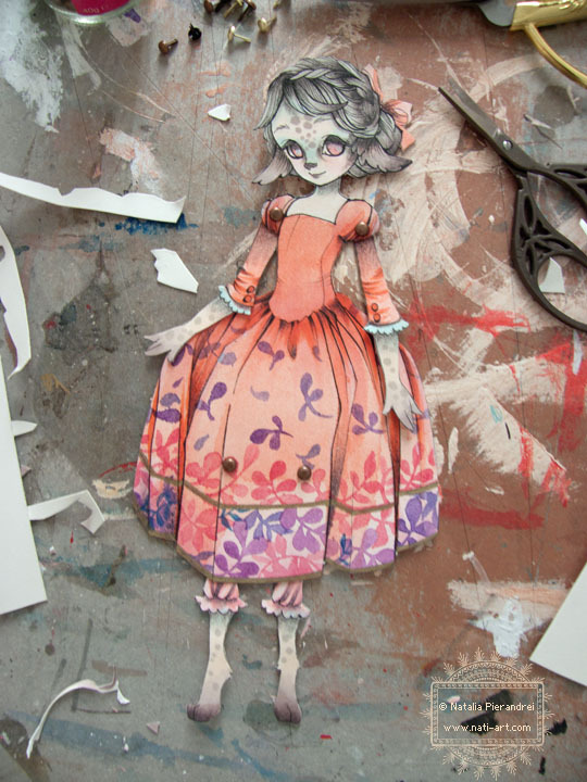 nati-art:  OOAK paper dolls are back! Would you like to commission me a paper doll?