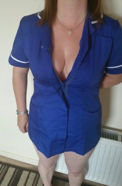 scottish-horny-couple:  Naughty nurse mrs…