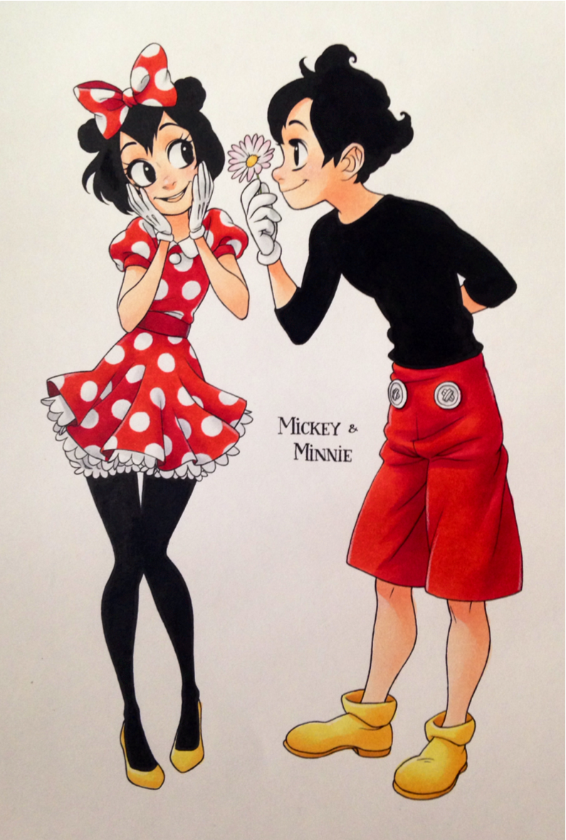 liquidxlead:  sakurajoker:  Happy birthday Mickey :)   Imagine if a Japanese animator