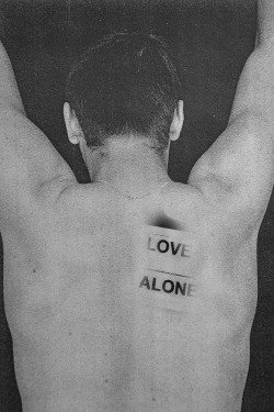 peterdepotterindex:  Peter De Potter - Love Alone, 2014. Photograph/montage. From the series ‘MY BLOOD TOMORROW LAND’ published in issue 6 of Dust magazine, with the support of Dior Homme.