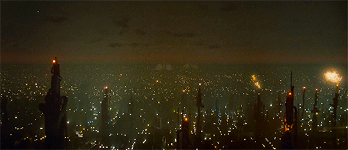 Deshi Basara | Blade Runner (1982) : Tyrell Pyramids by night...