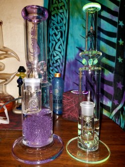 doobiedrewbie:  💜 Cleaned two of my babies! 💚 