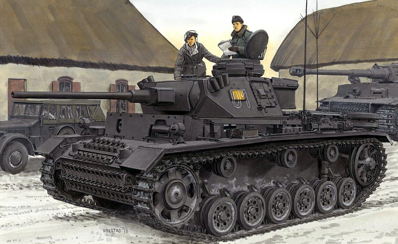 1943 02 Kharkov, Pz.Bef.Wg.III Ausf.K Graf Strachwitz Panzer Regiment Grossdeutschland - Ron Volstad