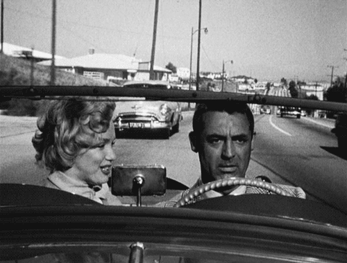 Marilyn Monroe and Cary Grant in Monkey Business, 1952.