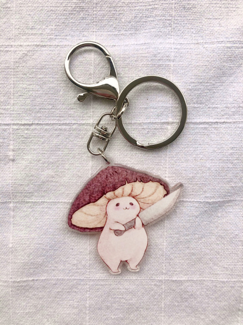 fairydropart: “I will work hard to protect your keys!” This design is now available as a keychain on