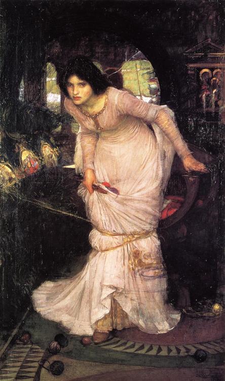 artsandcrafts28blog: John William Waterhouse - “The Lady of Shalott” 1894