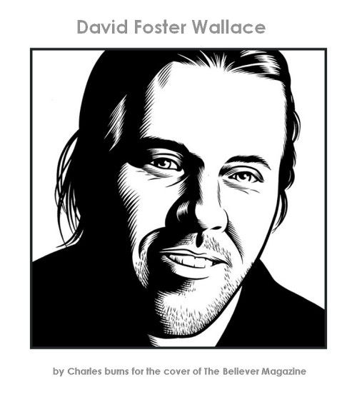 peterschlehmil: David Foster Wallace - by Charles Burns for the cover of The Believer Magazine Davi