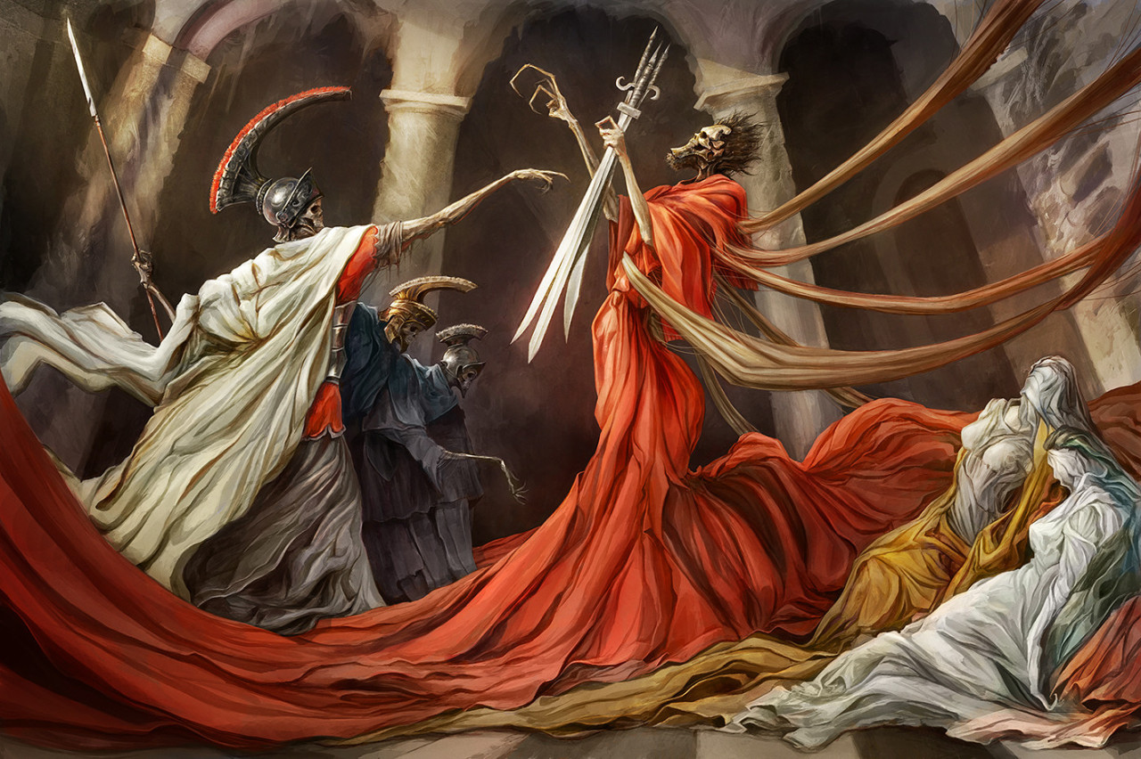 cyberclays:   Oath of Horatii  - by  Alexandre Chaudret  “Reinterpretation of
