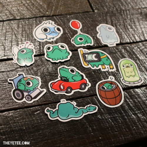 Save Frog sticker pack at The Yetee
https://theyetee.com/collections/frugs/products/flagg-frogs#