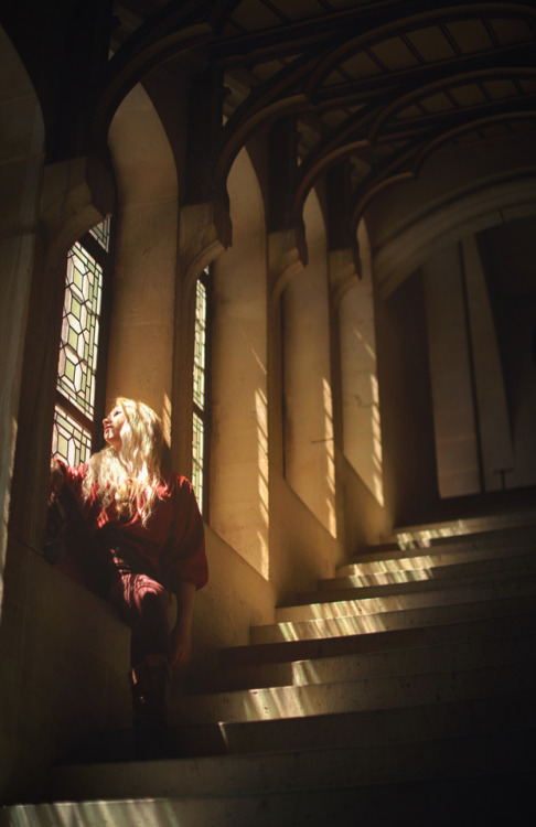 Cosplay in Chateau de Pierrefonds. Female version Merthur.<We are home>Model/Costume/Photograp