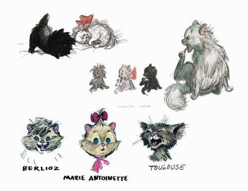 Concept art for The Aristocats by Ken Anderson
