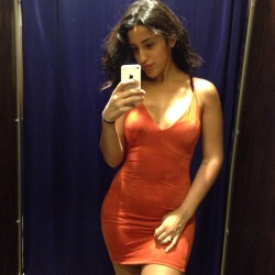 alunaes:  too bad this orange suede dress was like way out of my budget it made me feel like the bitch from scooby doo