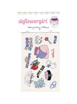 deflowergirlofficial:  new deflowergirl temporary tattoo designs available now - get them here! (do not remove credit!) 