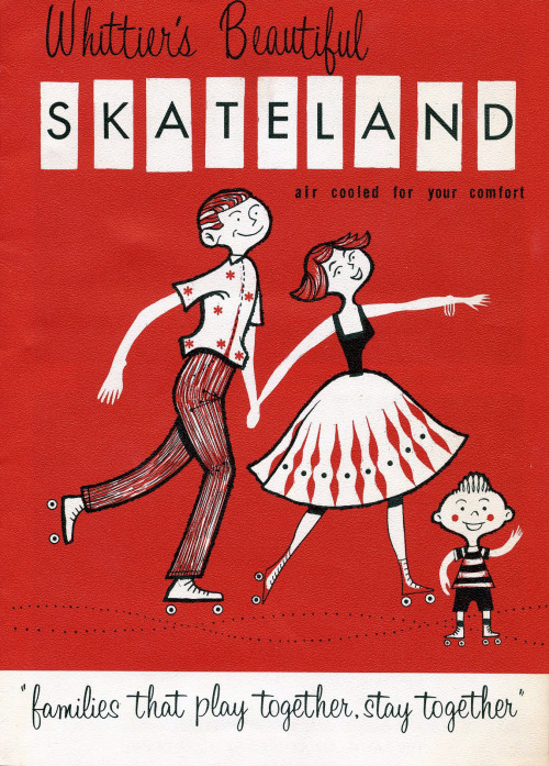 gameraboy - Vintage Skateland roller skating brochure“Levis,...
