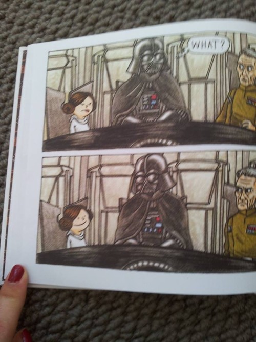 the-tardis-landed-in-my-bedroom:  I found this little book on ‘Vadar’s little Princess’  It is so adorable! 