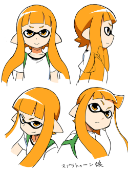 cqallenwalker:  Once more, the creator of Ika Musume/Squid Girl draws a character from Splatoon.  so much hype!!