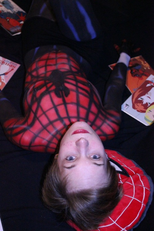 amenafaye:  SpiderGirl. Makeup done and photos Taken by bloodyrayzombie 