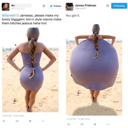 demho3zhatinq:  leapinllama:  anothershank8:  pr1nceshawn:    James Fridman’s Photoshop requests.  reblogging bc of the last one  James is a gift to the world  3rd to last one lmao 