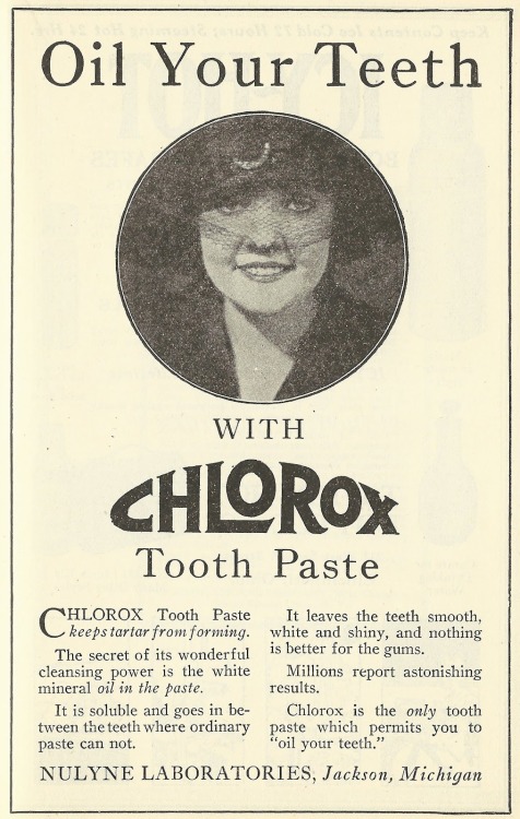 1921 Clorox Tooth Paste Ad