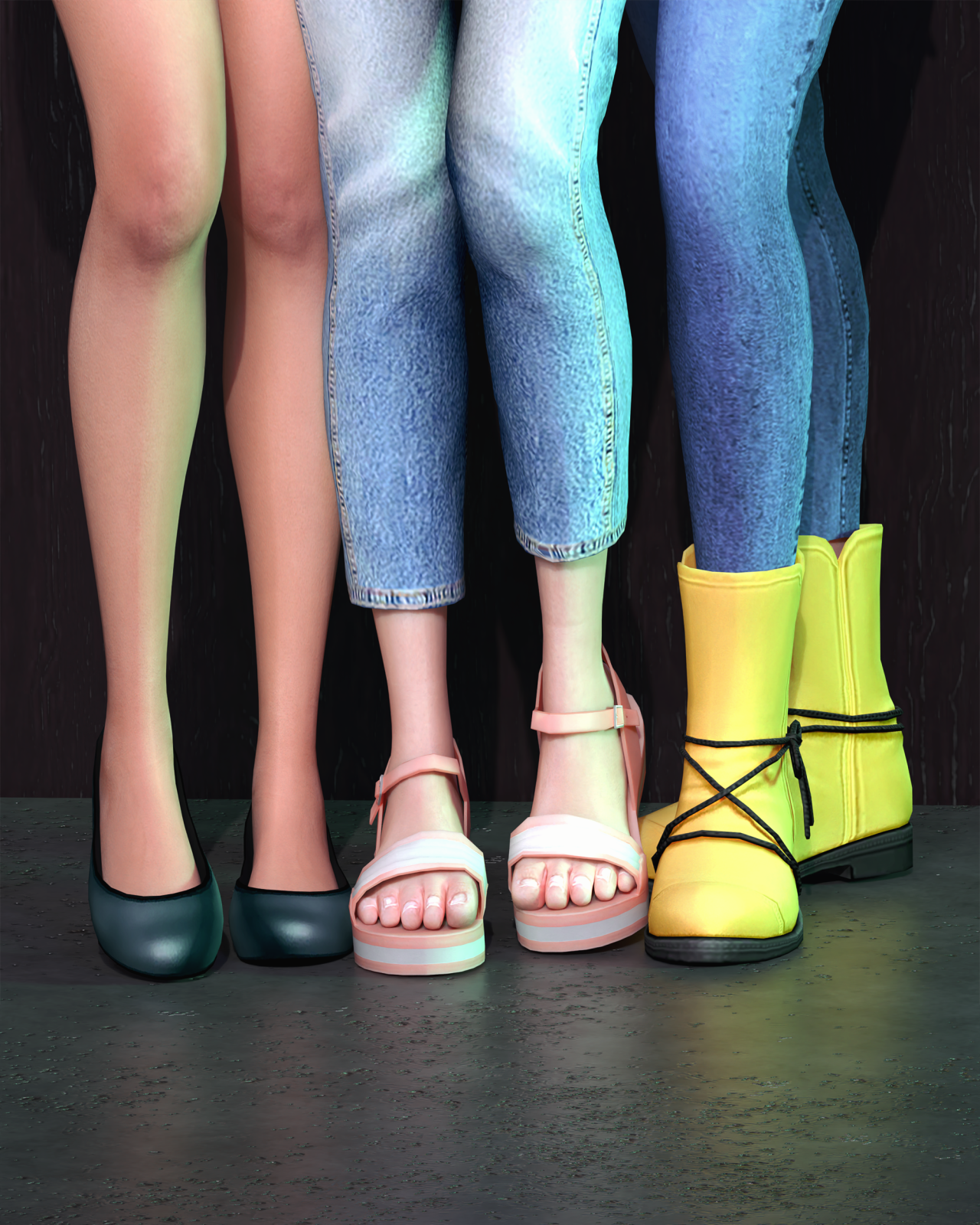 Astya96 — MMD Conversion Shoes Pack Remaster -fixed uv_map,...