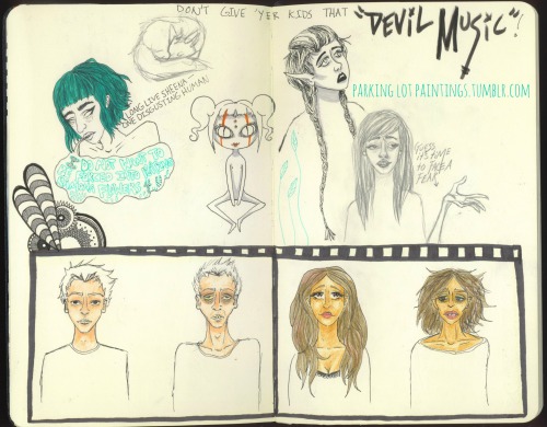 parkinglotpaintings: The babe in the top left with the green hair and the amazing quote is Sheena&nb