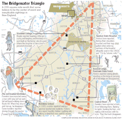 mapsontheweb:  Bridgewater Triangle, Massachusetts