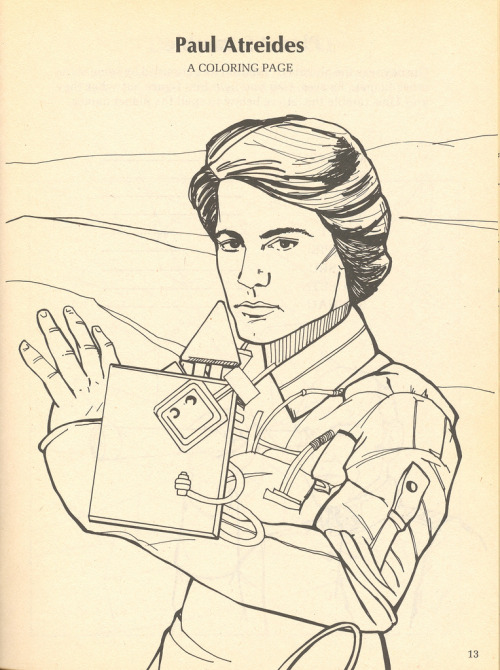 dunequotes:1984 Dune Movie Coloring Book Pages