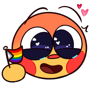 random cursed cute emoji pride pfps i made